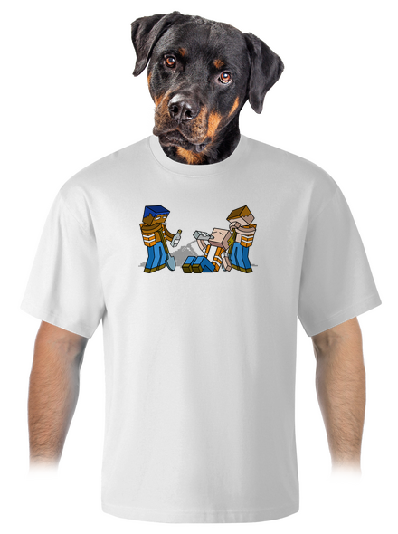 Real Minecraft unisex tričko oversized White