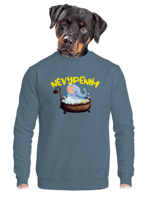 unisex mikina bez kapuce