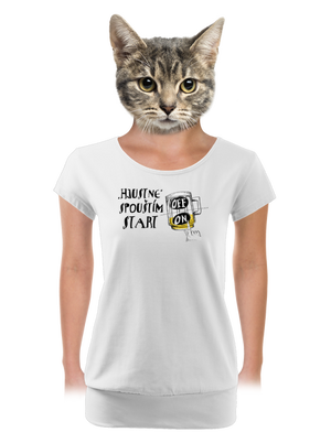 dámské tričko s lemem