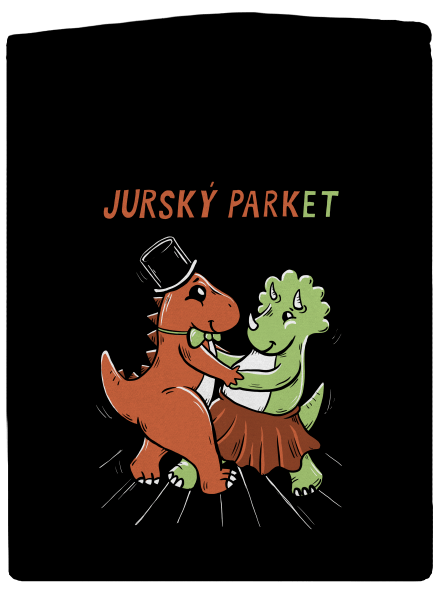 Jurský parket dámská mikina na zip Black