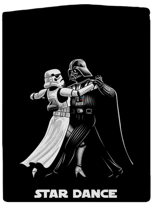 Star dance pánská mikina na zip Black