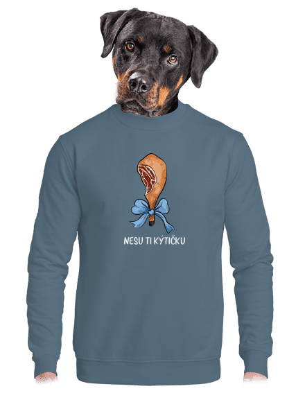 Nesu ti kýtičku unisex mikina bez kapuce Nordic Blue