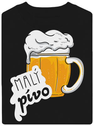 Velký a malý pívo unisex mikina bez kapuce Black
