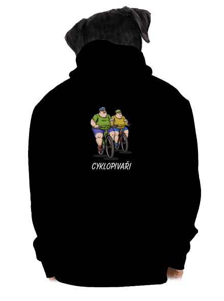 Cyklopivaři pánská mikina na zip Black