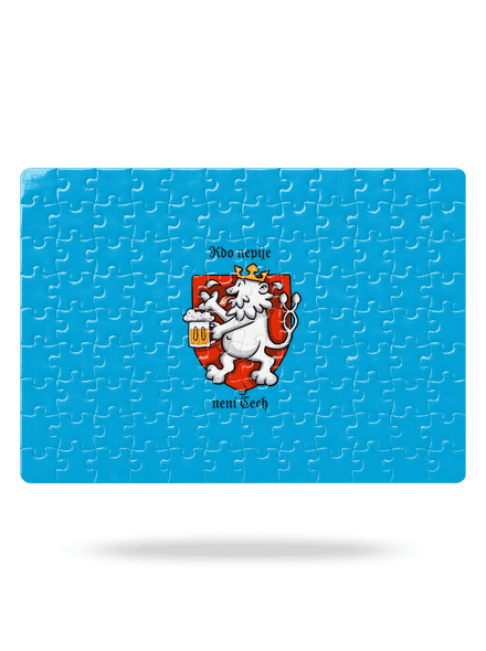 Kdo nepije, není Čech puzzle White