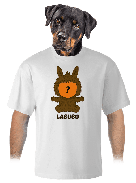Labubu unisex tričko oversized White