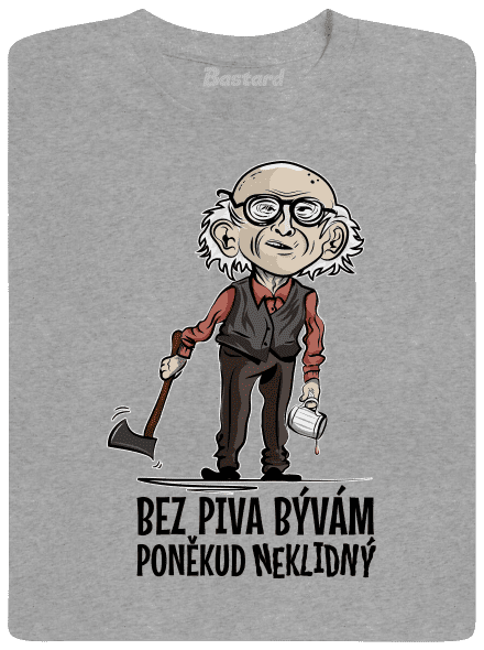Neklidný bez piva pánské tričko Sport Grey