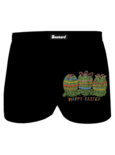 Happy Easter pánské trenky Black
