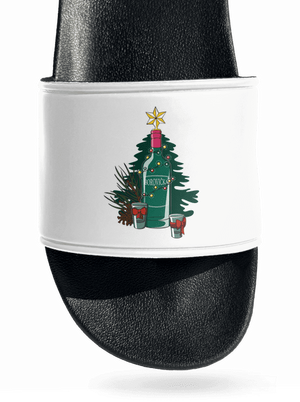 Vánoční borovička pantofle White