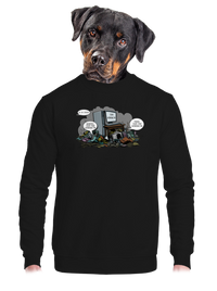 unisex mikina bez kapuce