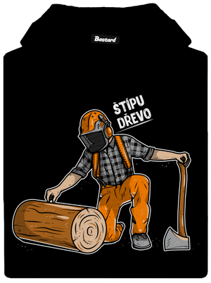 Dřevorubec pánská mikina klokanka Black