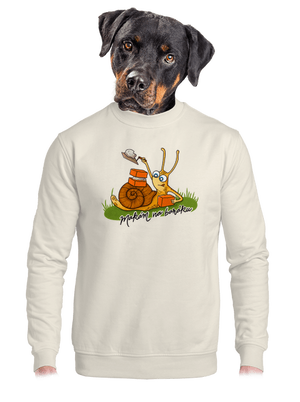 Makám na baráku unisex mikina bez kapuce Off White