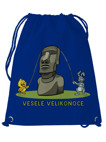 Velikonoční Moai vak Royal Blue Mal
