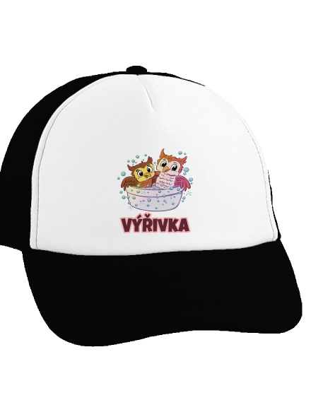 Výřivka kšiltovka truckerka Black cap