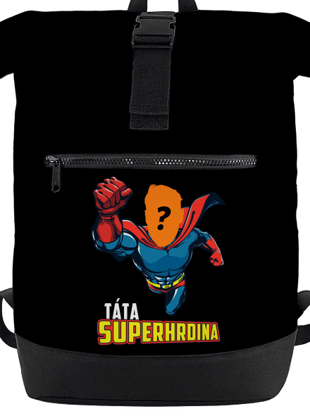 Táta superhrdina batoh Black