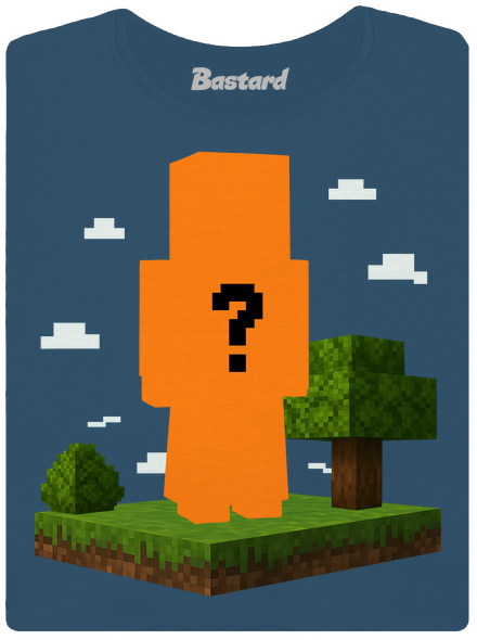 Minecraft z vlastní fotky dámské tričko premium Petrol Blue