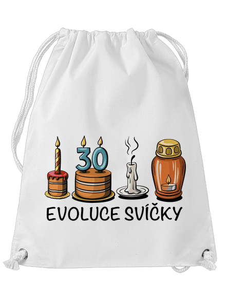 Evoluce svíčky vak White