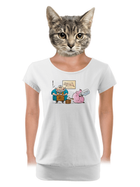 dámské tričko s lemem