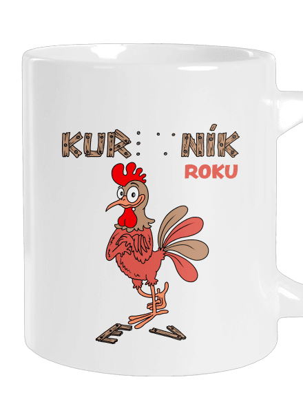 Kur(ev)ník roku velký hrnek White