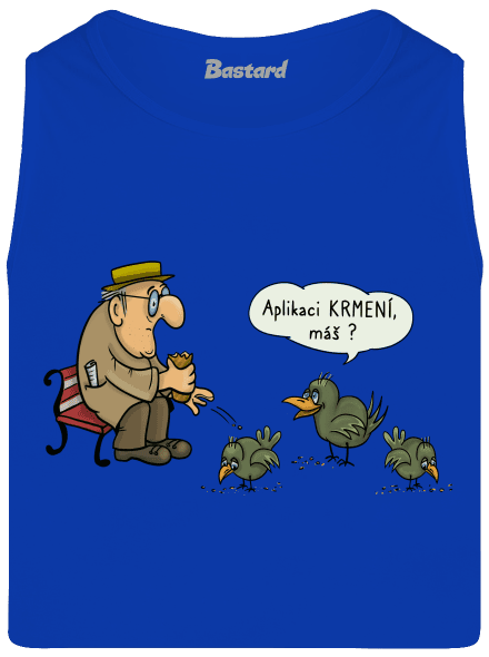 Aplikace Krmení pánské tílko Royal Blue