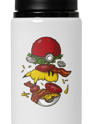 Pokémon burger lahev na vodu White