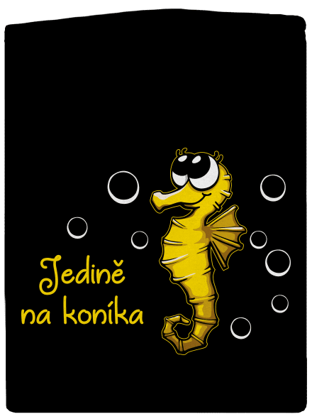 Na koníka dámská mikina na zip Black