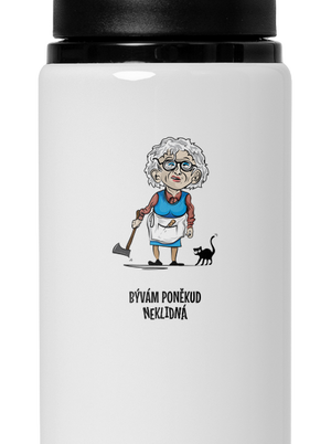 Neklidná - vlastní text lahev na vodu White