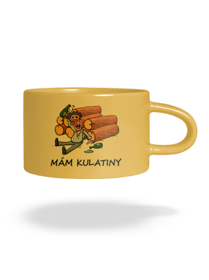 Mám kulatiny hrnek makronka Yellow Macaron