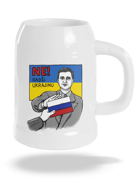 Ne! Radši Ukrajinu půllitr White
