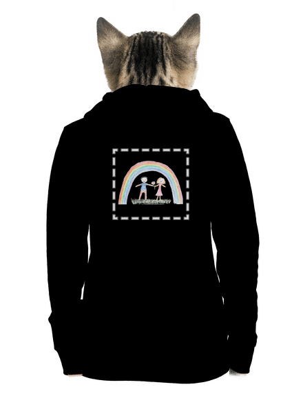 Dětské kresby - nahraj vlastní dámská mikina na zip Black