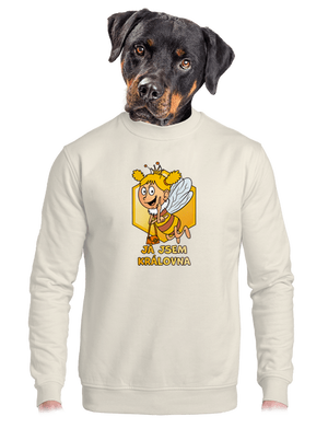 unisex mikina bez kapuce