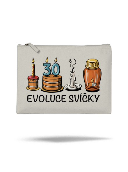 Evoluce svíčky taštička Stracciatella