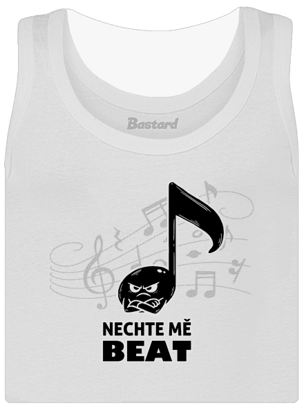 Nechte mě beat dámské tílko klasické White