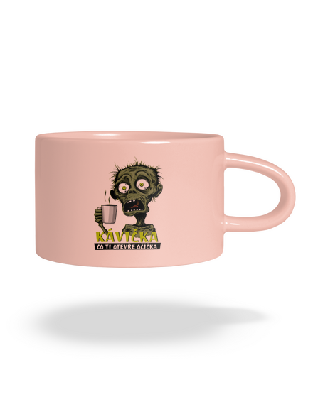 Zombie kávička hrnek makronka Pink Macaron