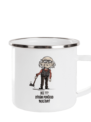 Neklidný - vlastní text plecháček White