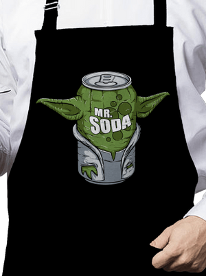 Mr. Soda zástěra Black