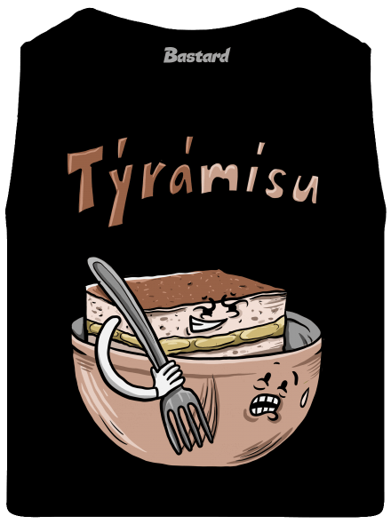 Týrámísu pánské tílko Black
