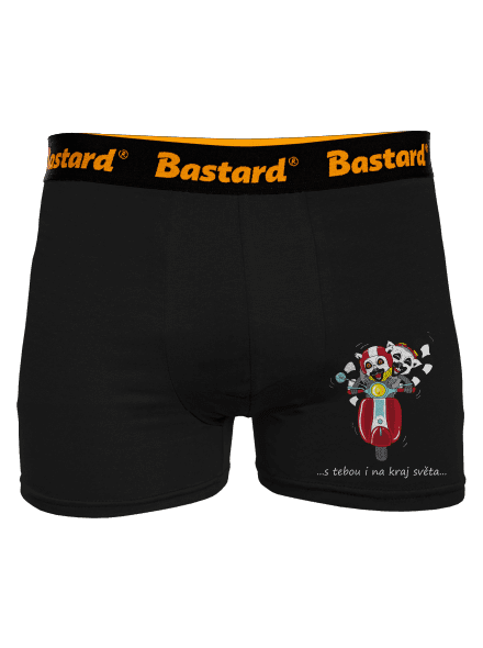 S tebou i na kraj světa boxerky Black