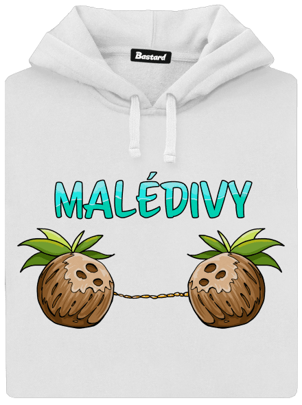 Malédivy dámská mikina klokanka White