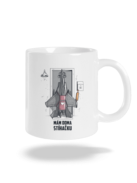 Stíhačka klasický hrnek White