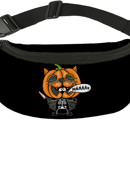 Halloweenská kočička ledvinka Black