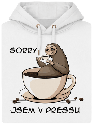 V pressu unisex mikina premium Snowwhite