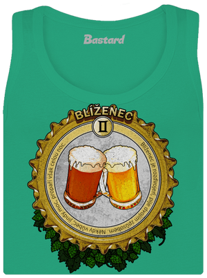 Pivní horoskop: Blíženec dámské tílko klasické Mint Mal
