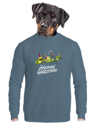 unisex mikina bez kapuce