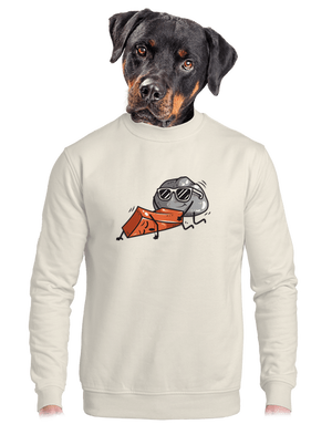 unisex mikina bez kapuce