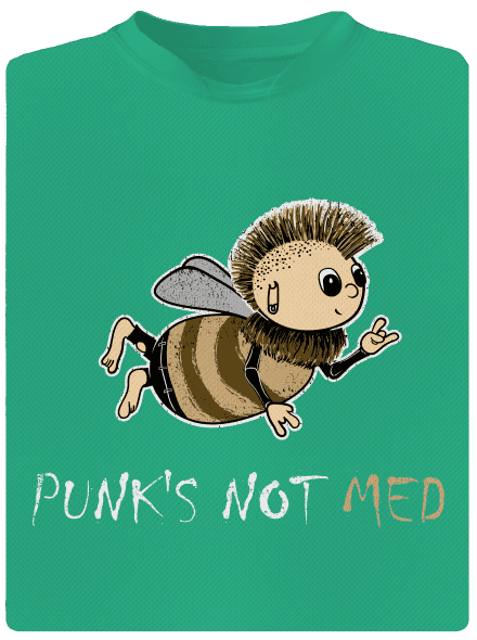 Punks Not Med pánské sportovní tričko Mint Mal