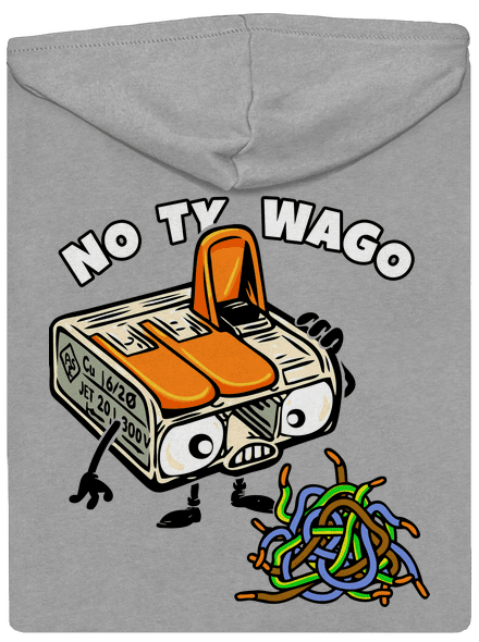 Wago svorka pánská mikina na zip Light Melange