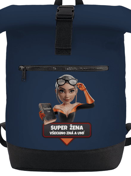 Super máma batoh French Navy