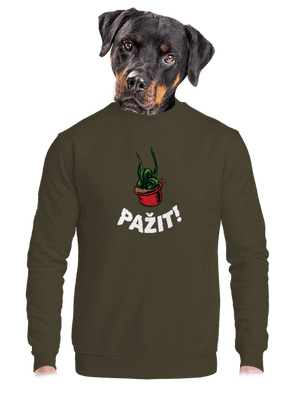 unisex mikina bez kapuce