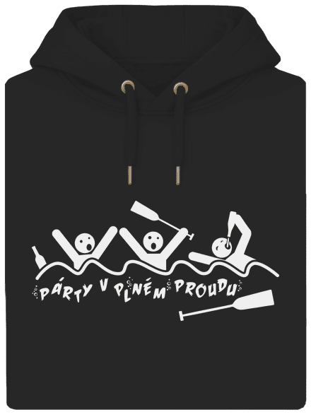 Party v plném proudu unisex mikina premium Dark Black